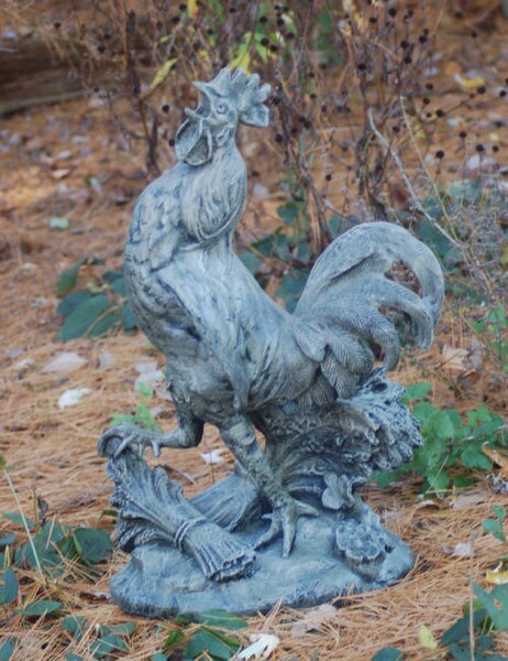 Winterthur Rooster Large Scale Sculpture Estate Reproduction
